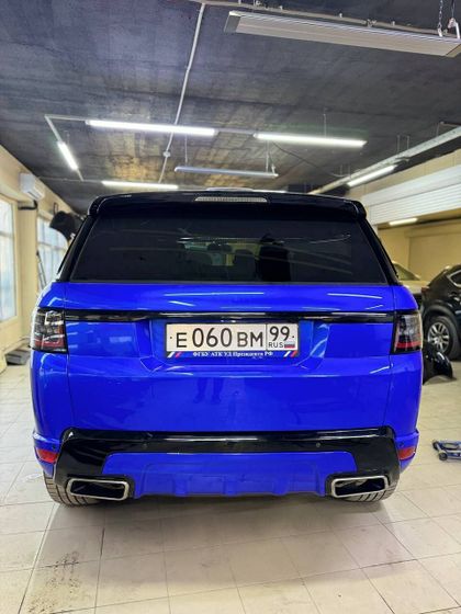 Пленка PET перламутровая синяя глянцевая Ocean Blue Carbins