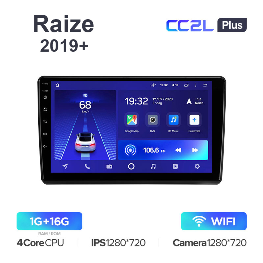 Teyes CC2L Plus 10,2"для Toyota Raize 2019+