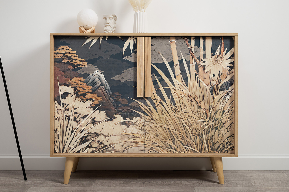 Току комод 16.230.04 Гикори Рокфорд / Белый