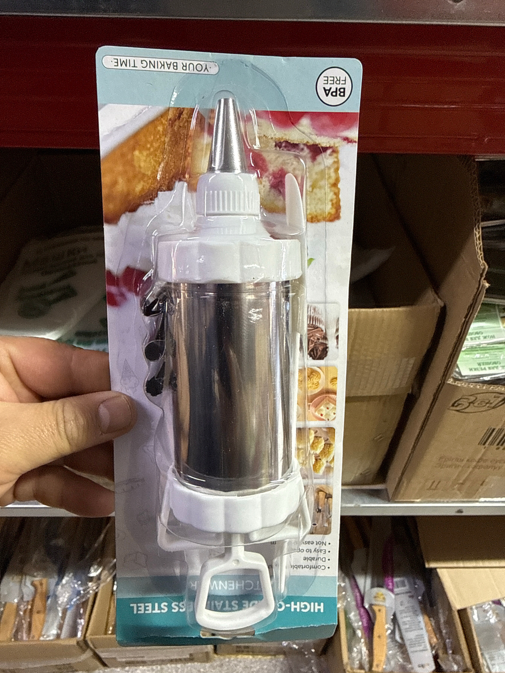 Кондитерский шприц с насадками