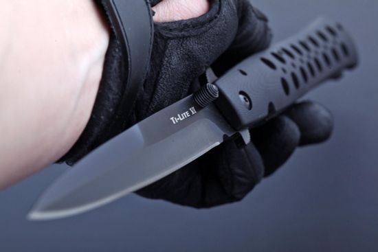 Складной нож Cold Steel 26C6 Ti-Lite 6 G10 Handle c клинком из стали CPM-S35VN, рукоять G10