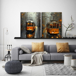 Трамвай осенью