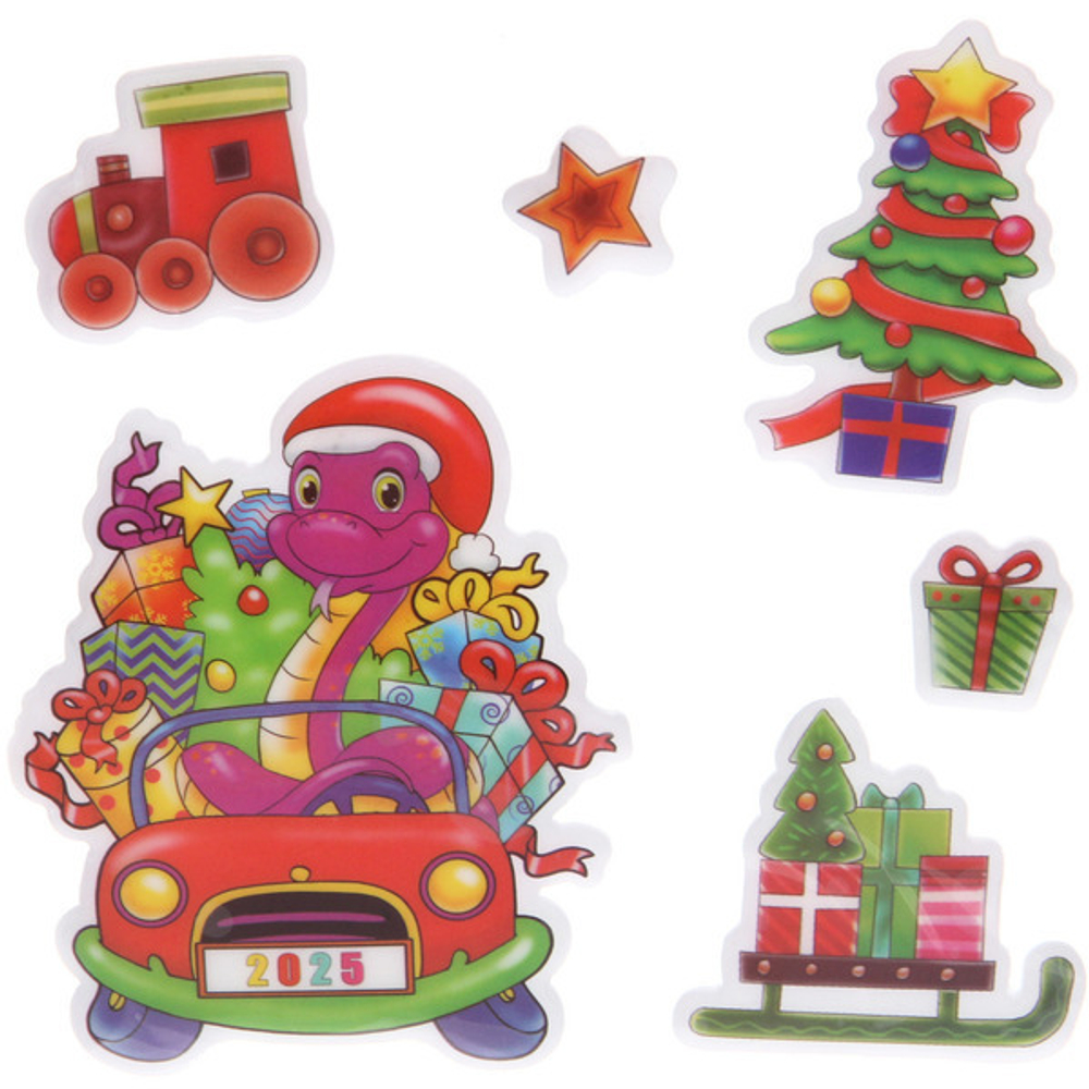 Набор наклеек «Зимнее путешествие» 20*20 см, в ассортименте