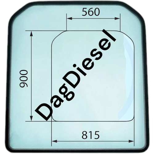 Стекло лобовое JCB 827/80270