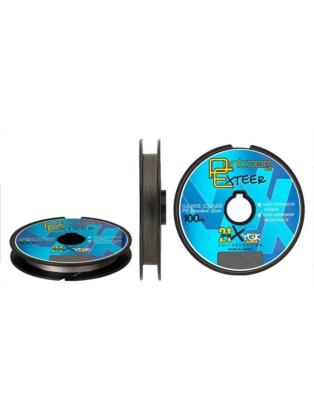 Плетеный шнур для рыбалки Pontoon21 Exteer New Generation 0,117 мм (серый), размотка - 1 шт 100м, разрывная нагрузка(кг) 3,5, нитей 4