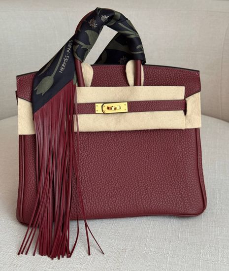 Hermes Birkin 25 Rouge H Togo Gold Hardware