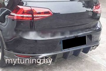 Диффузор заднего бампера V.3 для VW Golf 7 2012-2016