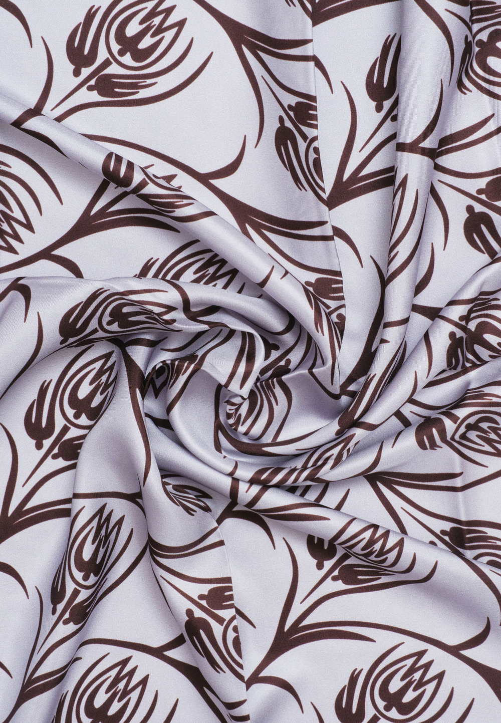 Шелковый платок Qarlygash & Qyzgaldaq PINK GREY 140x140