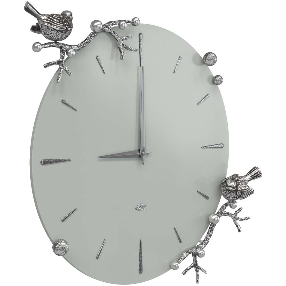 Часы настенные Терра Колор Серый дым Сильвер
