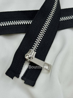 Молния серебро черная