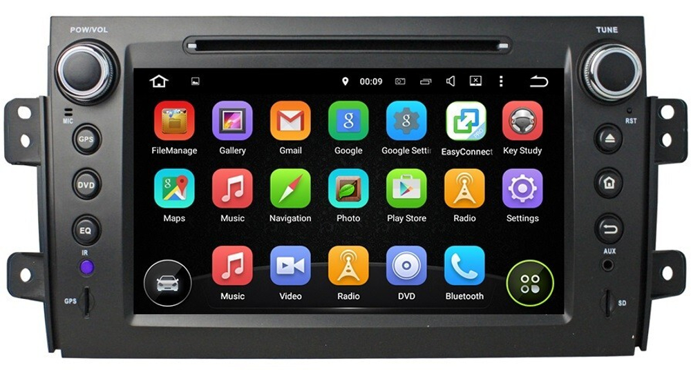 Магнитола Suzuki SX4 2006-2014 - Carmedia KD-8072-P6 на Android 10, 6-Турбо ядер, 4ГБ-64ГБ