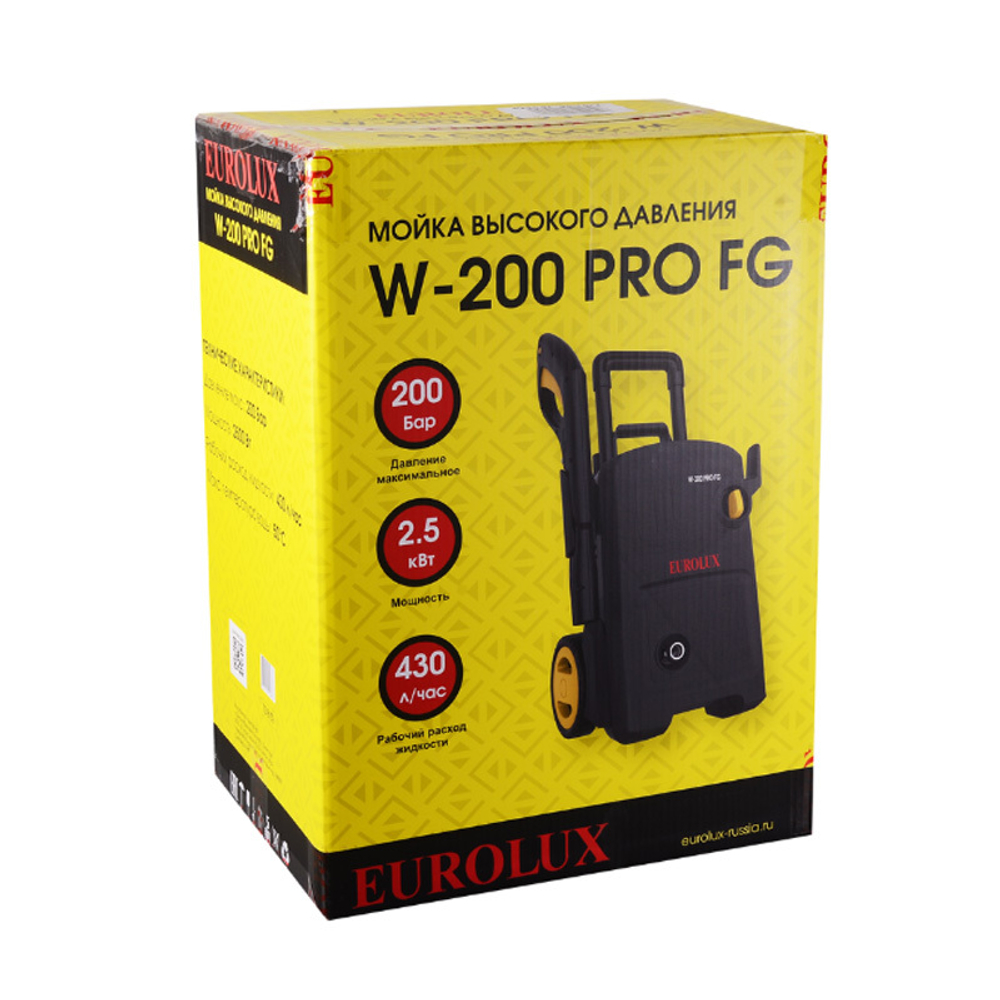 Мойка высокого давления EUROLUX W-200 PRO FG