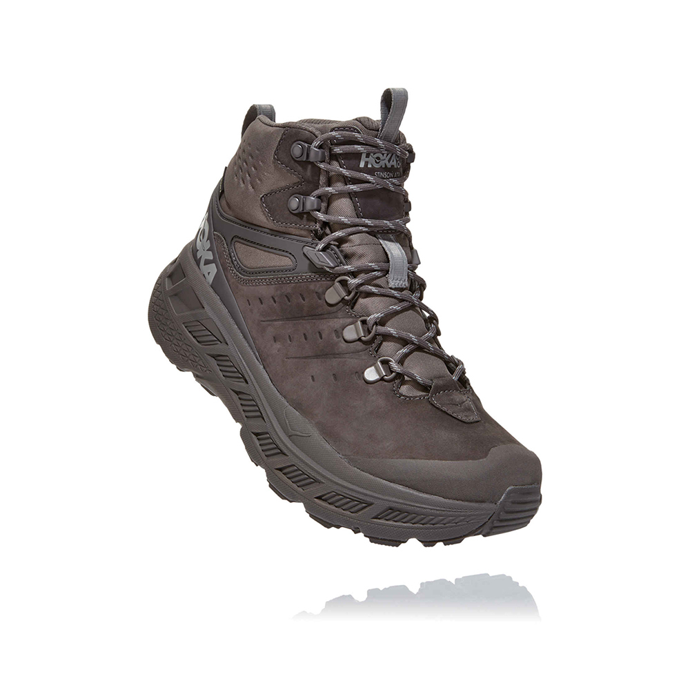 Ботинки мужские HOKA M STINSON MID GORE-TEX Dark Gull Grey / Drizzle