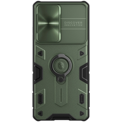 Чехол от Nillkin для Samsung Galaxy S21 Ultra, серия CamShield Armor Case с кольцом и защитной шторкой для задней камеры