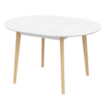 Стол обеденный TEO, цвет белый дуб/ светлое дерево