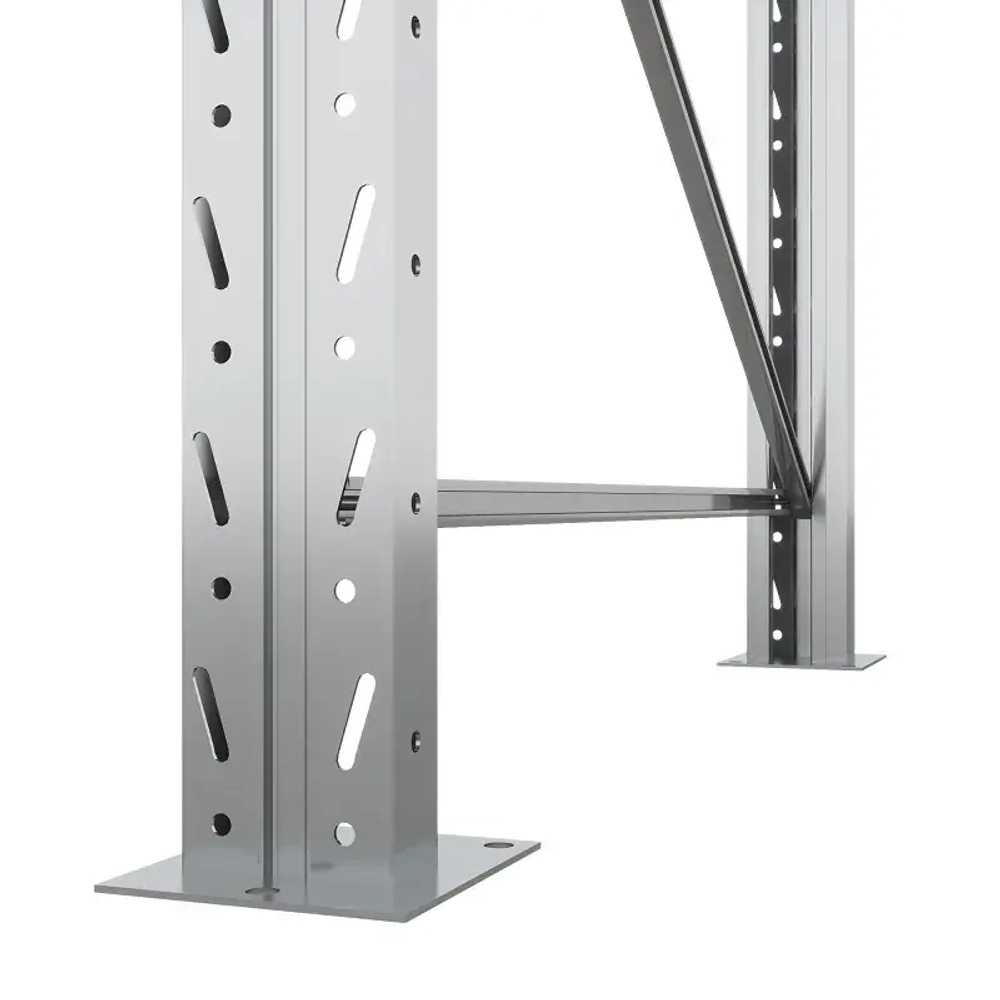 Стеллаж металлический паллетный фронтальный 2500х2700х1100 мм (70.1.5). Ярусы: пол+2