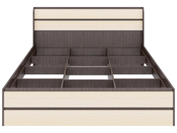 Кровать Браво, спальное место 160х200, без основания, Яс.тёмн/яс.свет