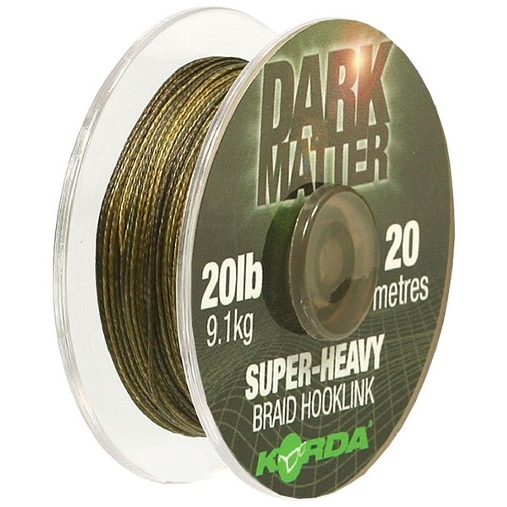 KORDA Поводковый материал Dark Matter Braid 30lb 20м