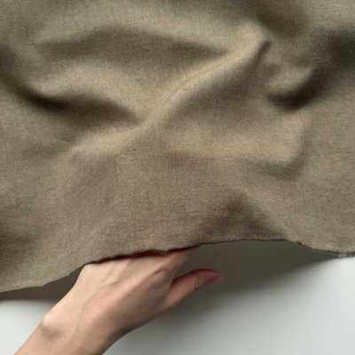 Тонкая рубашечная джинса Бронзовый хаки