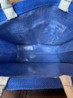 Женская сумка-шоппер джутовая.