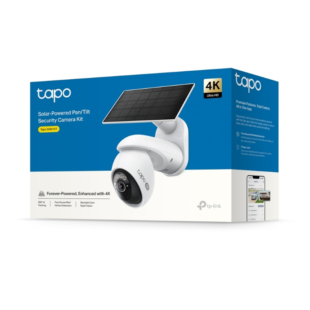 TP-Link Tapo C660 KIT Комплект умной поворотно-наклонной камеры с солнечной панелью