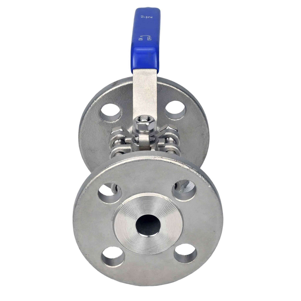 Stainless steel ball valve Elephant BV.F.Fp.T.ISO.316.180 580 psi, SS316, full port, flanged connection, with ISO 5211 mounting pad