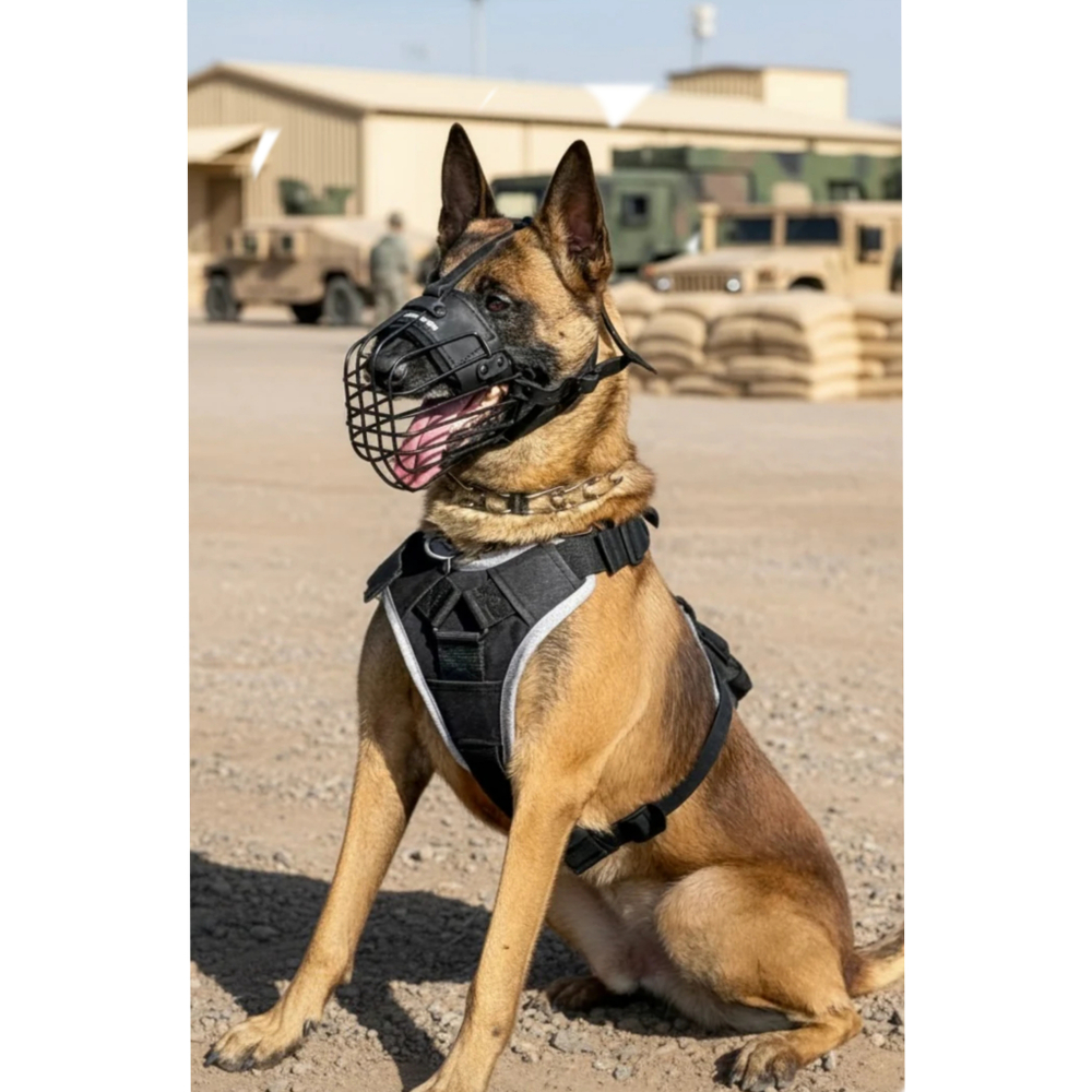 Намордник металлический обливной инавационный 3D K9 INDUSTRIES