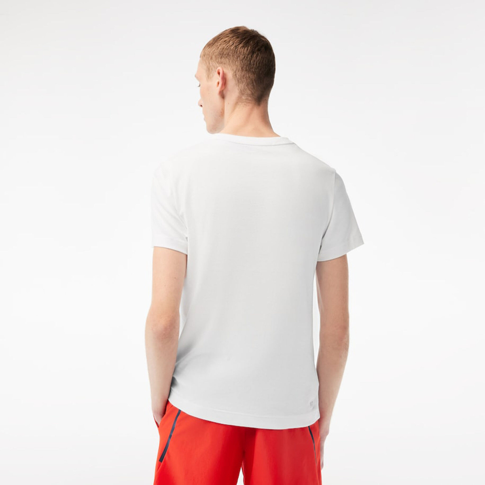 Мужское теннисное поло Lacoste T-Shirt Men - White