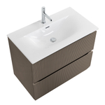 Тумба с раковиной подвесная BelBagno UNO-900-2C-SO-СO Бежевый матовый, раковина белая BB-8099-90