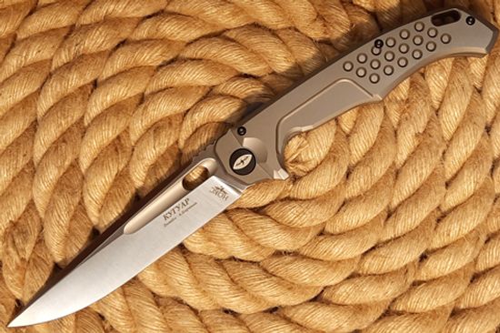 Нож НОКС Кугуар сталь М390, рукоять Титан (332-156506)