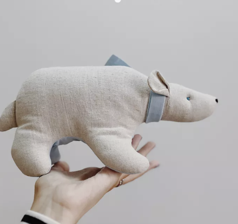 Льняная игрушка Мишка