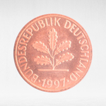 Germany, 1 Pfennig, 1997, (Hamburg Mint - "J"), XF