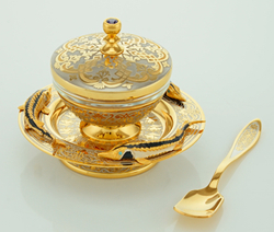 Икорница "Стерлядки" с крышечкой