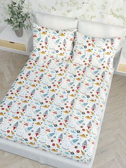 Постельное белье Сказка "Alien" 1,5-сп Наволочка 50х70 см 1 шт Простынь 150х215 см Пододеяльник 145х215 см,бязь