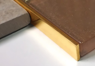 Латунный шлифованный плинтус PP