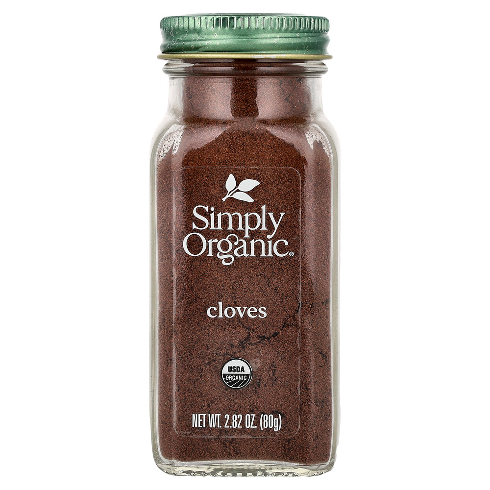 Simply Organic, гвоздика, молотая, 80 г (2,82 унции)