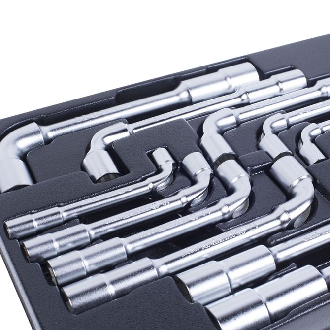 KING TONY (9-1812MR) Набор торцевых ключей Г-образных, ложемент, 12 предметов