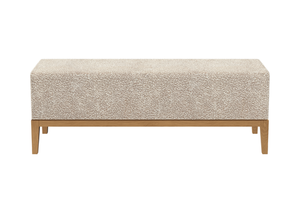 Банкетка Fjord 120 см (молочный букле, бук)