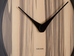 Часы настенные Karlsson WOOD MELANGE Present Time Коричневый / Черный