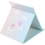 Зеркало косметическое складное «ФОРТУНА БРИ», микс 4 дизайна, мрамор, 17*13,5см