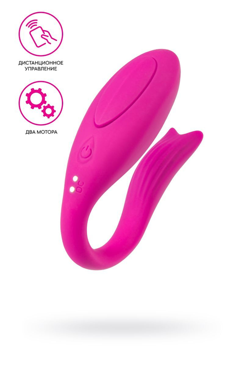 Вибратор для пар A-TOYS Dolphy, розовый, 9,6 см