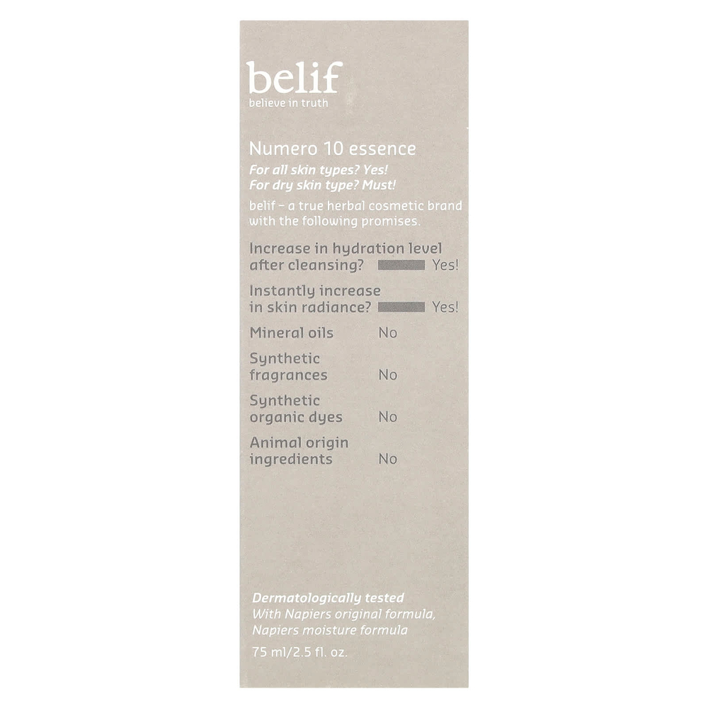 belif, Numero 10 Essence, 75 мл (2,53 жидк. унц.)