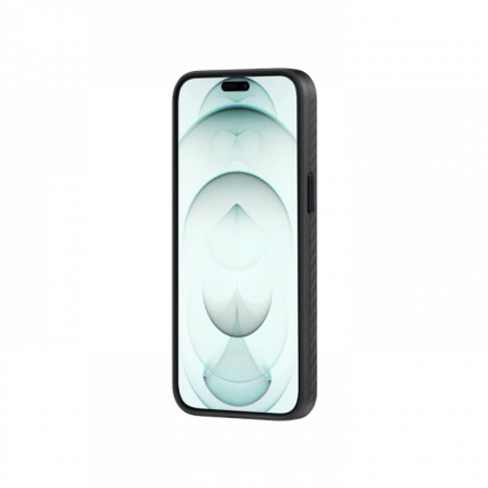 Противоударный чехол Pitaka MagEZ Pro 4 для iPhone 15 Pro (6.1"), черно-серый, кевлар (арамид)