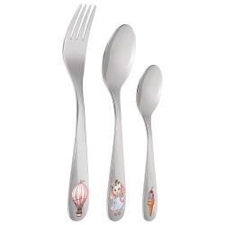 НАБОР ДЕТСКИХ СТОЛОВЫХ ПРИБОРОВ LEFARD "МОЯ ЗАЙКА" 3 ПР.