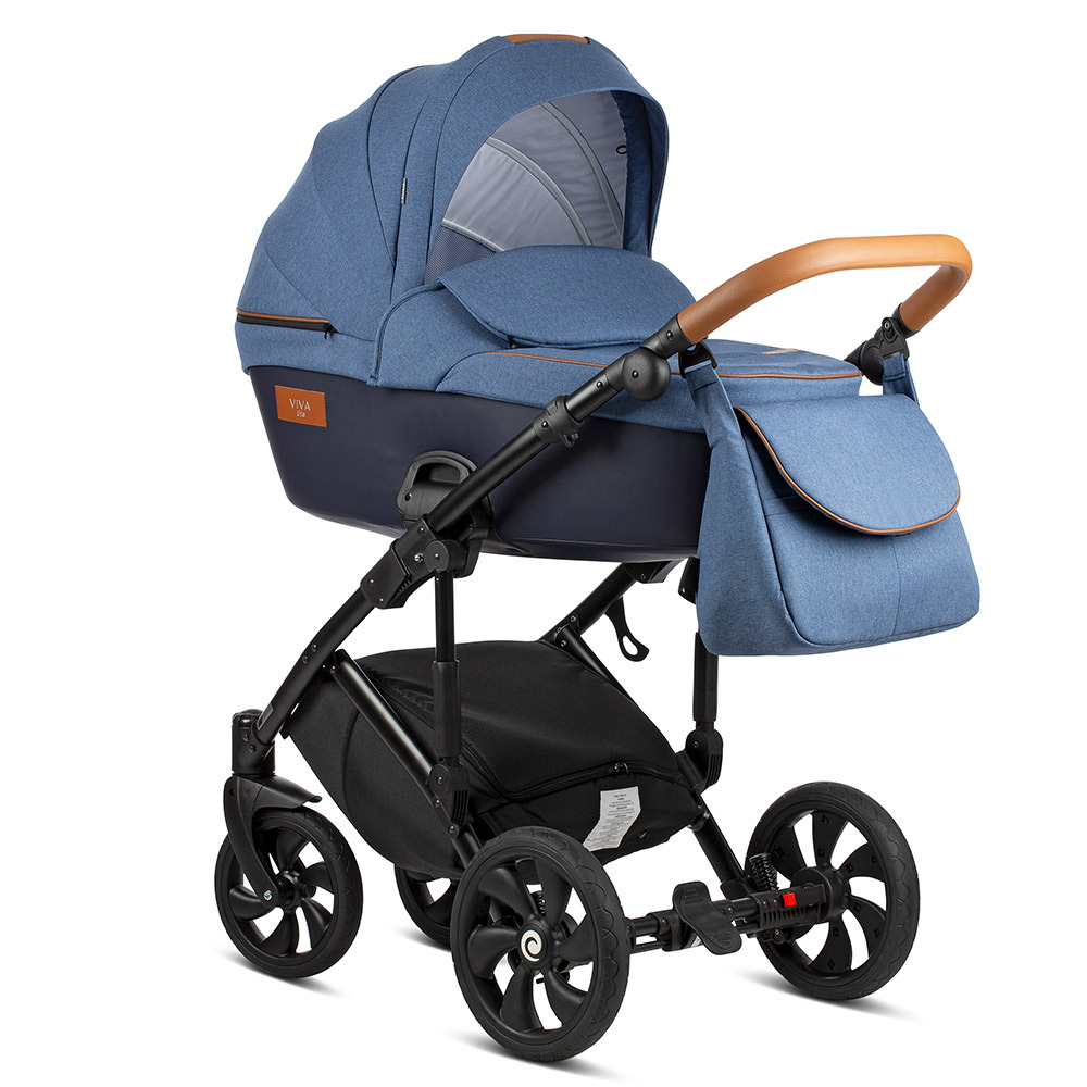 Коляска 2 в 1 Tutis Viva Life New 2019 №076 BLUE INDIGO (Синий)