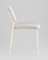 Стул обеденный Gigi шенилл серый белые ножки