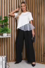 Блуза Нежный взгляд (белая) Б15390-7М LT Collection