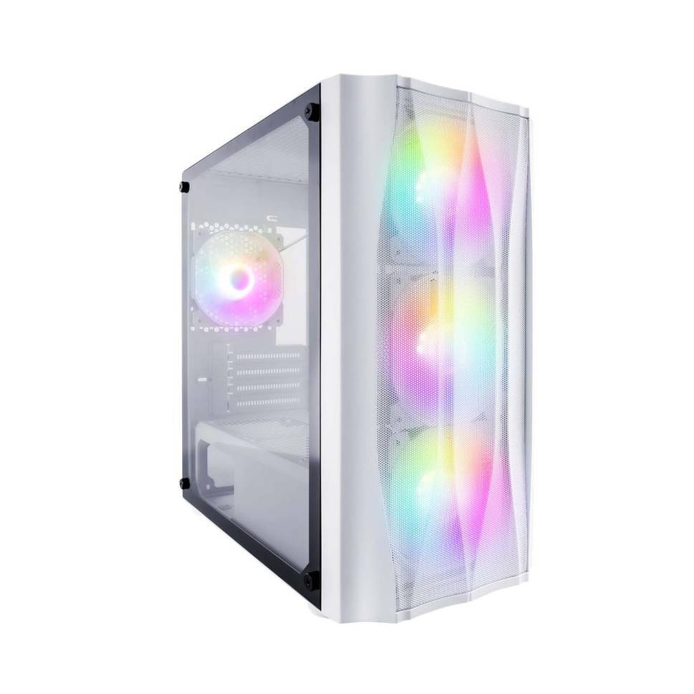 Компьютерный корпус 1STPLAYER FIREBASE X3-M TG LED White