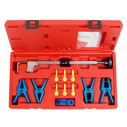 МАСТАК (102-10002C) Набор заглушек для патрубков с металлическими наконечниками, зажим, кейс, 12 предметов