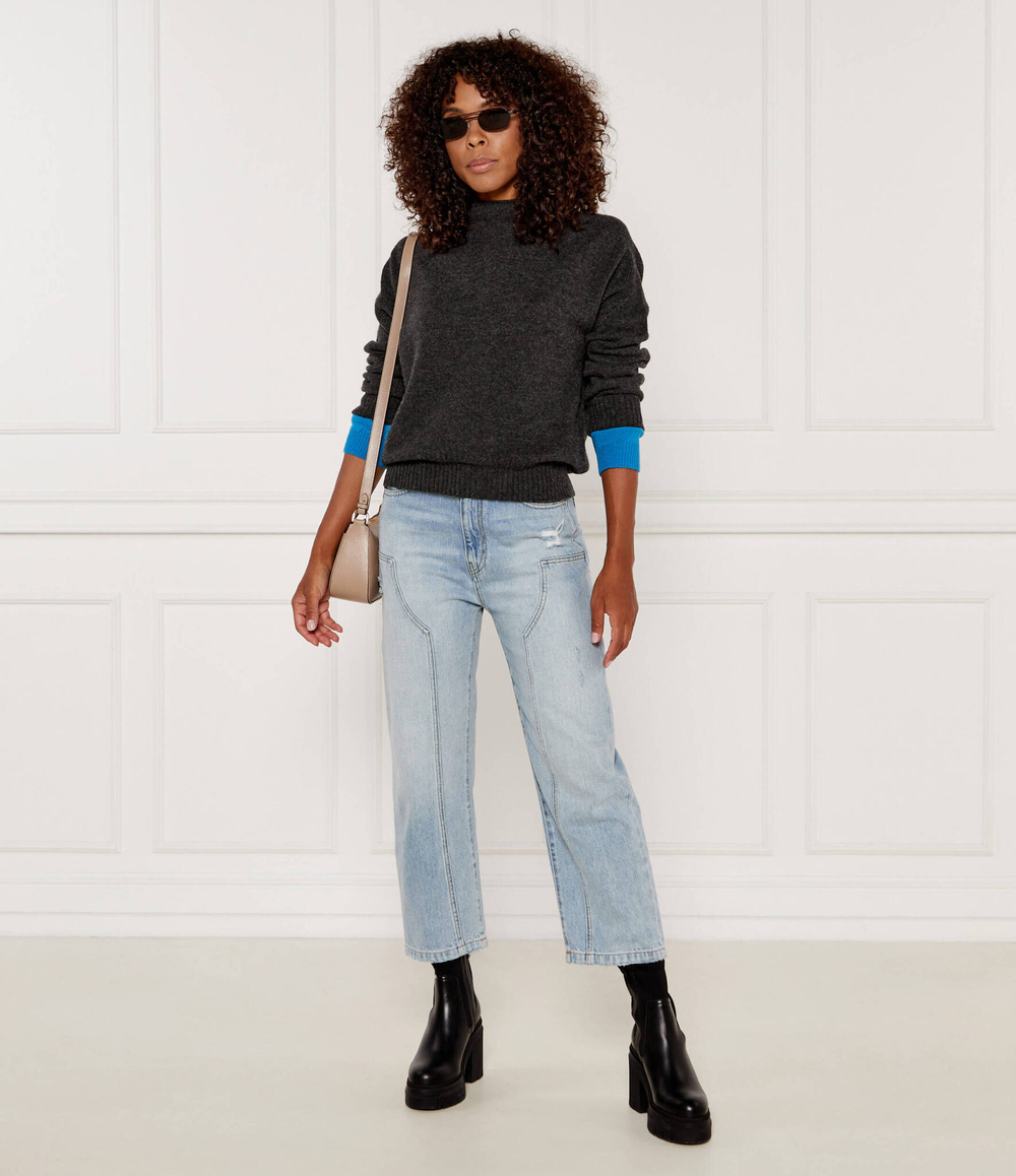 Хлопковый свитер донский Pinko - графитовый(104468 A277)